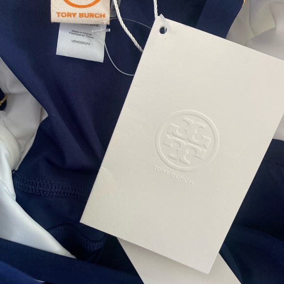 Nwt Tory Birch Two-Tone One Piece Swimsuit - Picture 6 of 9